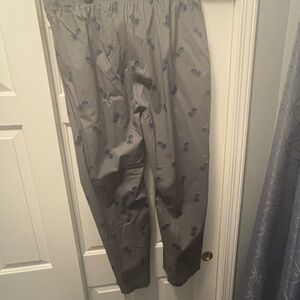 Sonoma Gray Joggers with Navy Pattern